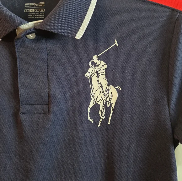 Polo By Ralph Lauren Big Pony Polo Shirt Boys Size M Preppy - Picture 2 of 10